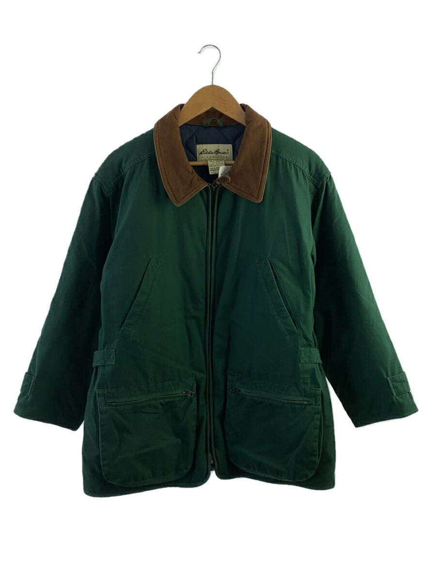 【中古】EDDIE BAUER◆ダウンジャケット/M/コットン/GRN/141 135/グースダウン【メンズウェア】