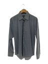 【中古】ZARA MAN◆長袖シャツ/XL/--/BLU/無地【メンズウェア】