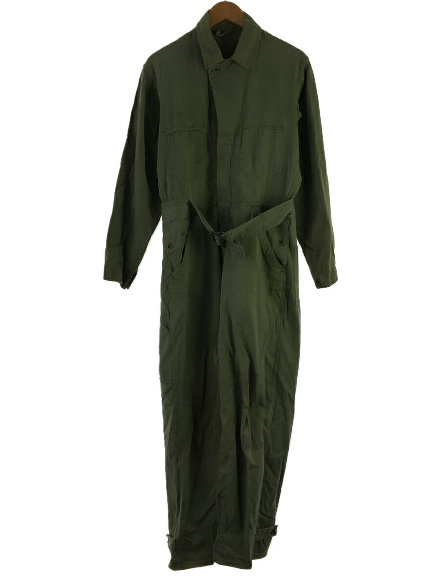【中古】MILITARY◆40s/月桂樹ボタン/オールインワン/--/コットン/GRN/ヘリンボーン【メンズウェア】