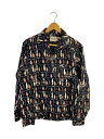 【中古】HYSTERIC GLAMOUR◆長袖シャツ/L/コットン/BLK/02181AH06【メンズウェア】