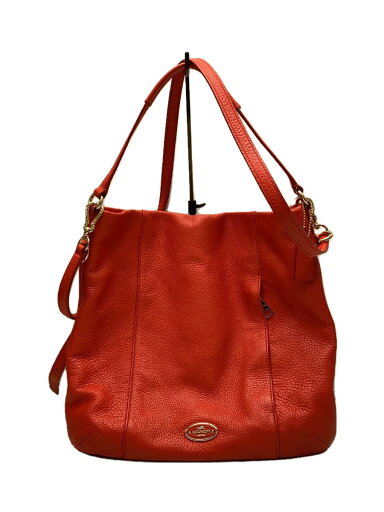 【中古】COACH◆コーチ/ショルダーバッグ/レザー/レッド/無地【バッグ】 【中古】COACH◆コーチ/ショルダーバッグ/レザー/レッド/無地【バッグ】