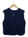 【中古】mina perhonen◆gasse/ニットベスト(厚手)/38/ウール/NVY/za8587【レディースウェア】(4)