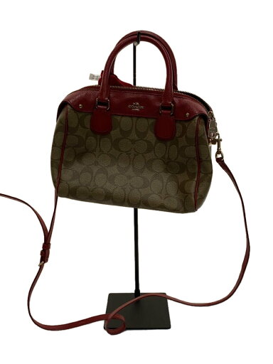 【中古】COACH◆ミニベネット サッチェル/シグネチャー/2WAY/ショルダー/ハンドバッグ/PVC/BEG/F36702【バッグ】 【中古】COACH◆ミニベネット サッチェル/シグネチャー/2WAY/ショルダー/ハンドバッグ/PVC/BEG/F36702【バッグ】
