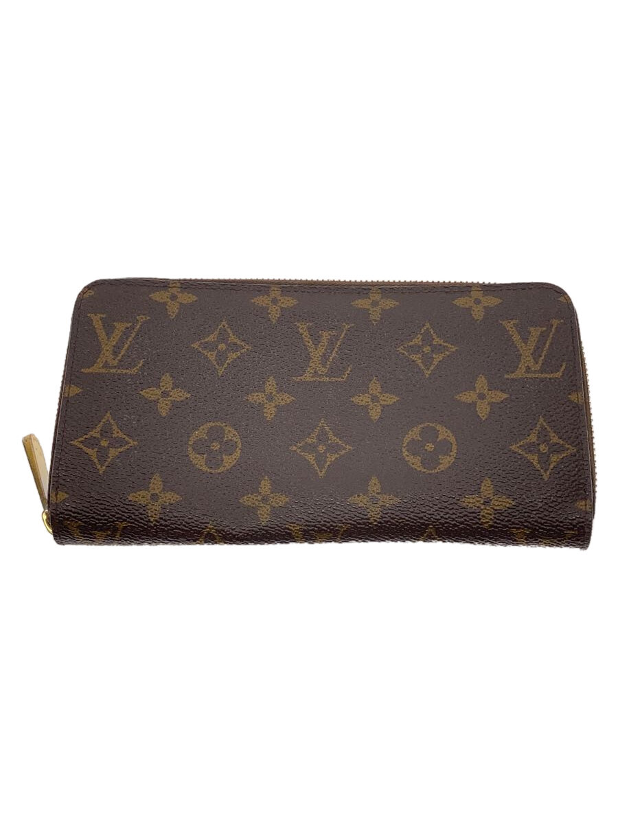 【中古】LOUIS VUITTON◆2)ジッピー・ウォレット_モノグラム・キャンバス_BRW_コクリコ/PVC/BRW/総柄/レディース【服飾雑貨他】