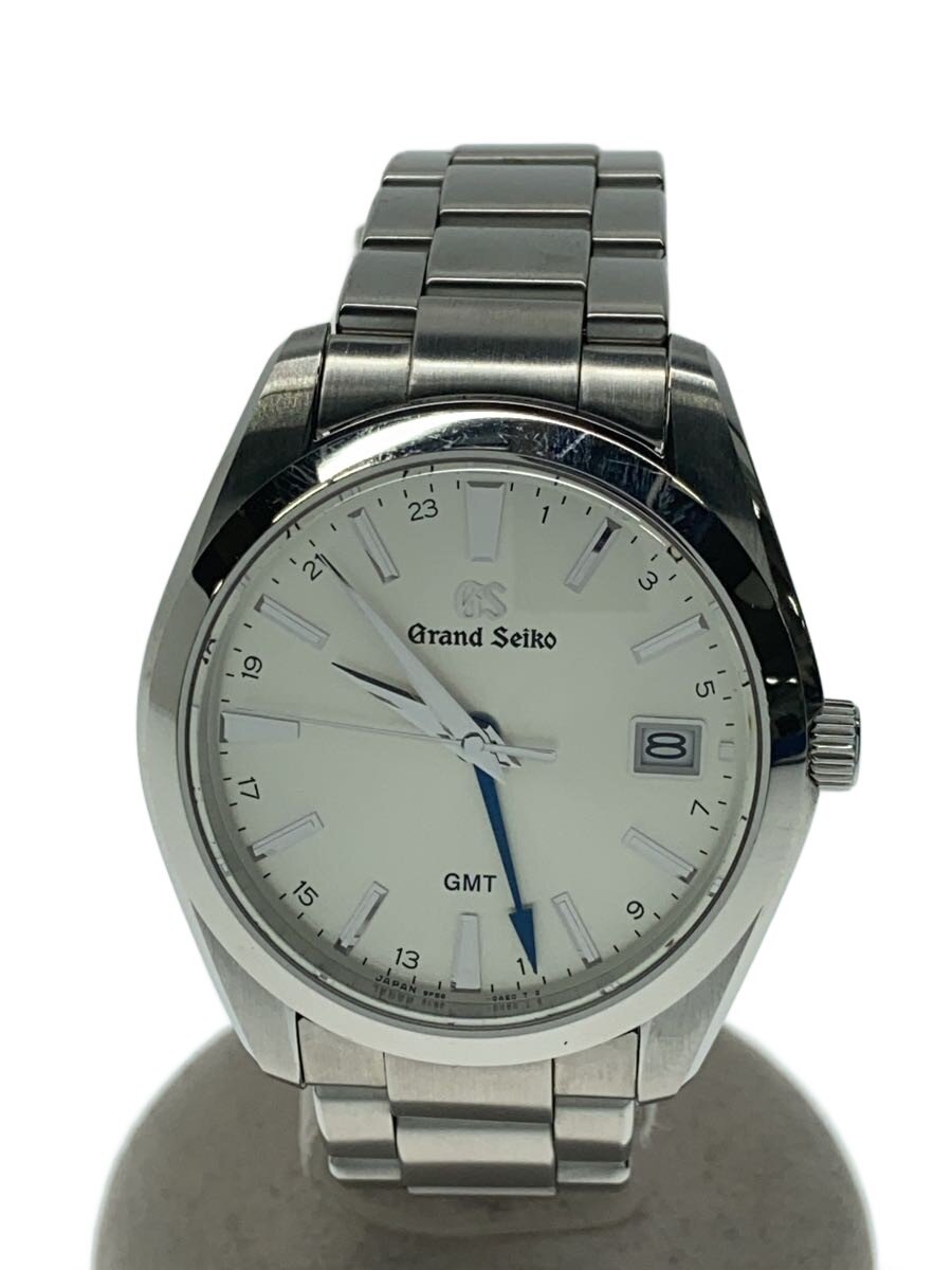 【中古】Grand Seiko◆クォーツ腕時計/アナログ/ステンレス/WHT/SLV/9F62-0AF0【服飾雑貨他】
