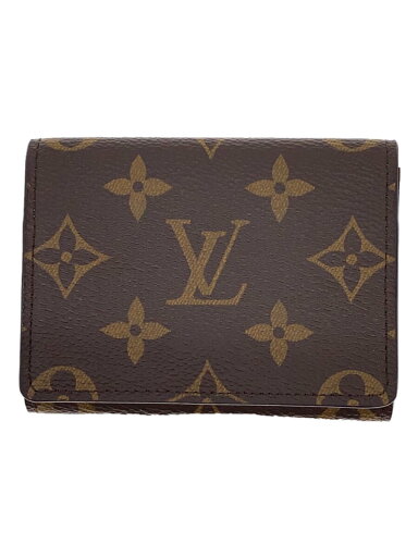 【中古】LOUIS VUITTON◆アンヴェロップ・カルトドゥヴィジット_モノグラム・キャンバス_BRW/PVC/BRW/メンズ【服飾雑貨他】 【中古】LOUIS VUITTON◆アンヴェロップ・カルトドゥヴィジット_モノグラム・キャンバス_BRW/PVC/BRW/メンズ【服飾雑貨他】