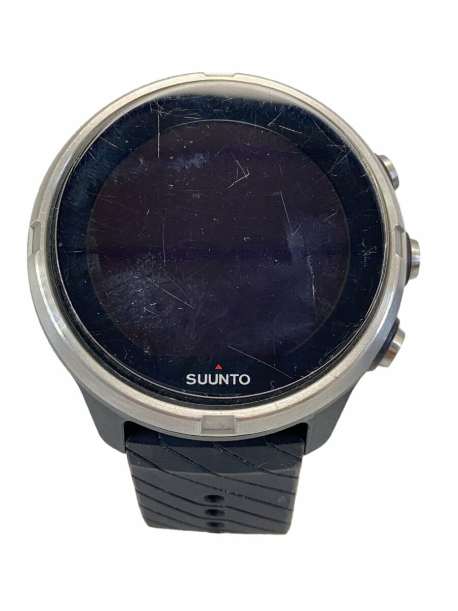 【中古】SUUNTO◆スマートウォッチ/デジタル/ラバー/BLK/BLK/OW183【服飾雑貨他】