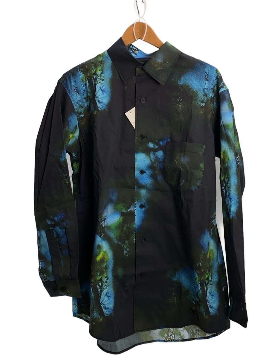 【中古】Y-3◆長袖シャツ/S/コットン/マルチカラー/総柄/JL8299/M AOP SHIRT【メンズウェア】