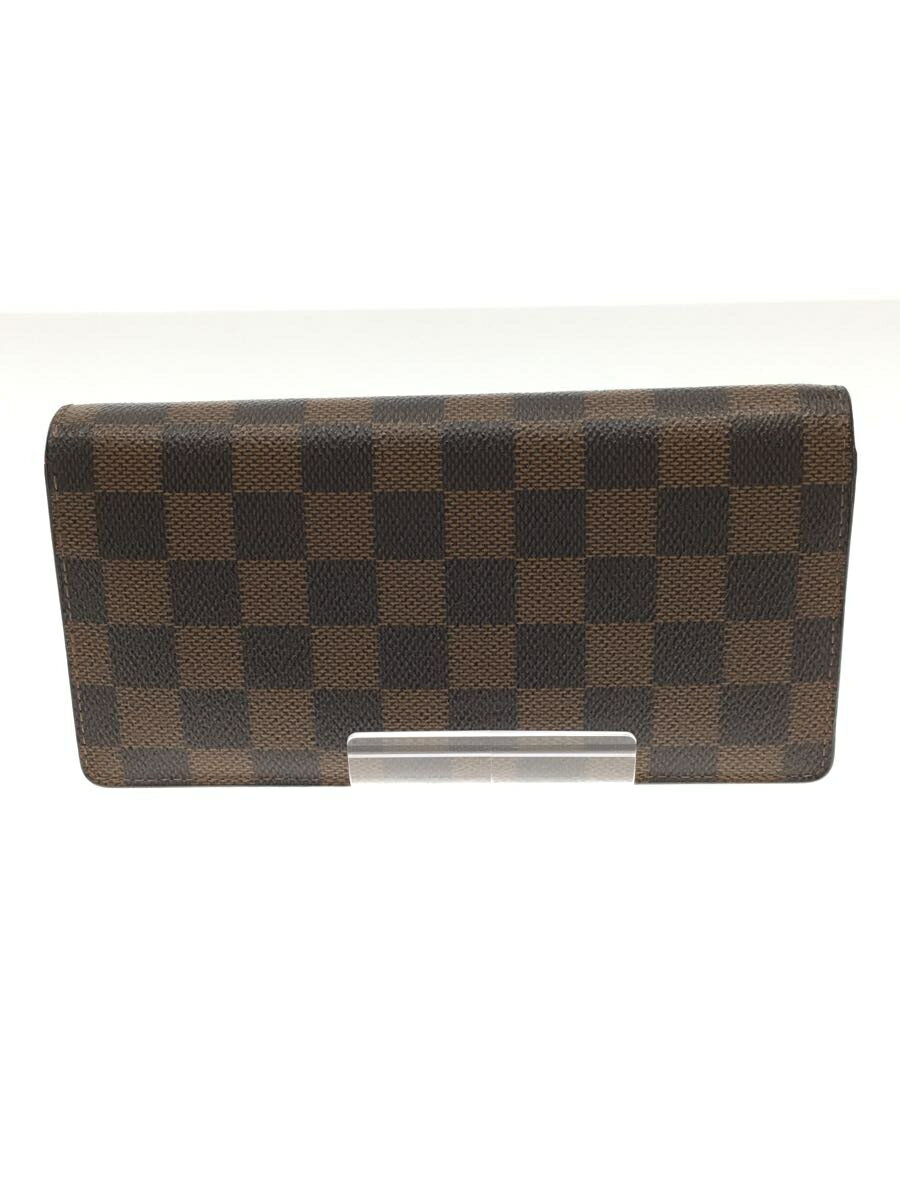 【中古】LOUIS VUITTON◆財布/PVC/BRW/レディース/M61676/イニシャル入り/ルイヴィトン【服飾雑貨他】