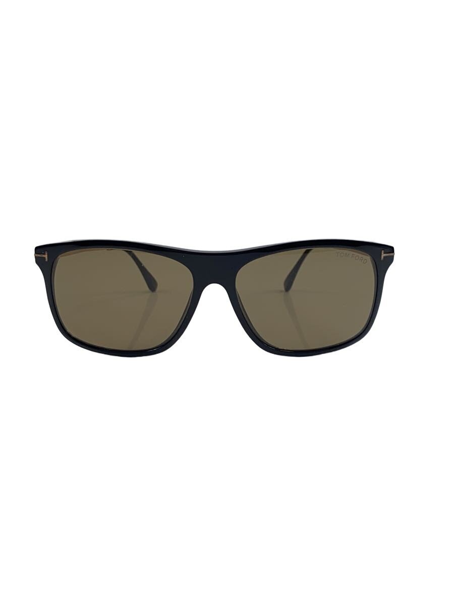 【中古】TOM FORD◆MAX-02/サングラス/ウェリントン/メタル/BLK/BRW/メンズ/TF588 01E【服飾雑貨他】