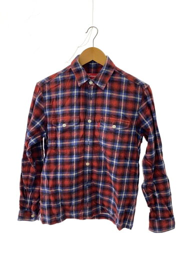 【中古】Supreme◆長袖シャツ/S/コットン/RED/チェック【メンズウェア】 【中古】Supreme◆長袖シャツ/S/コットン/RED/チェック【メンズウェア】