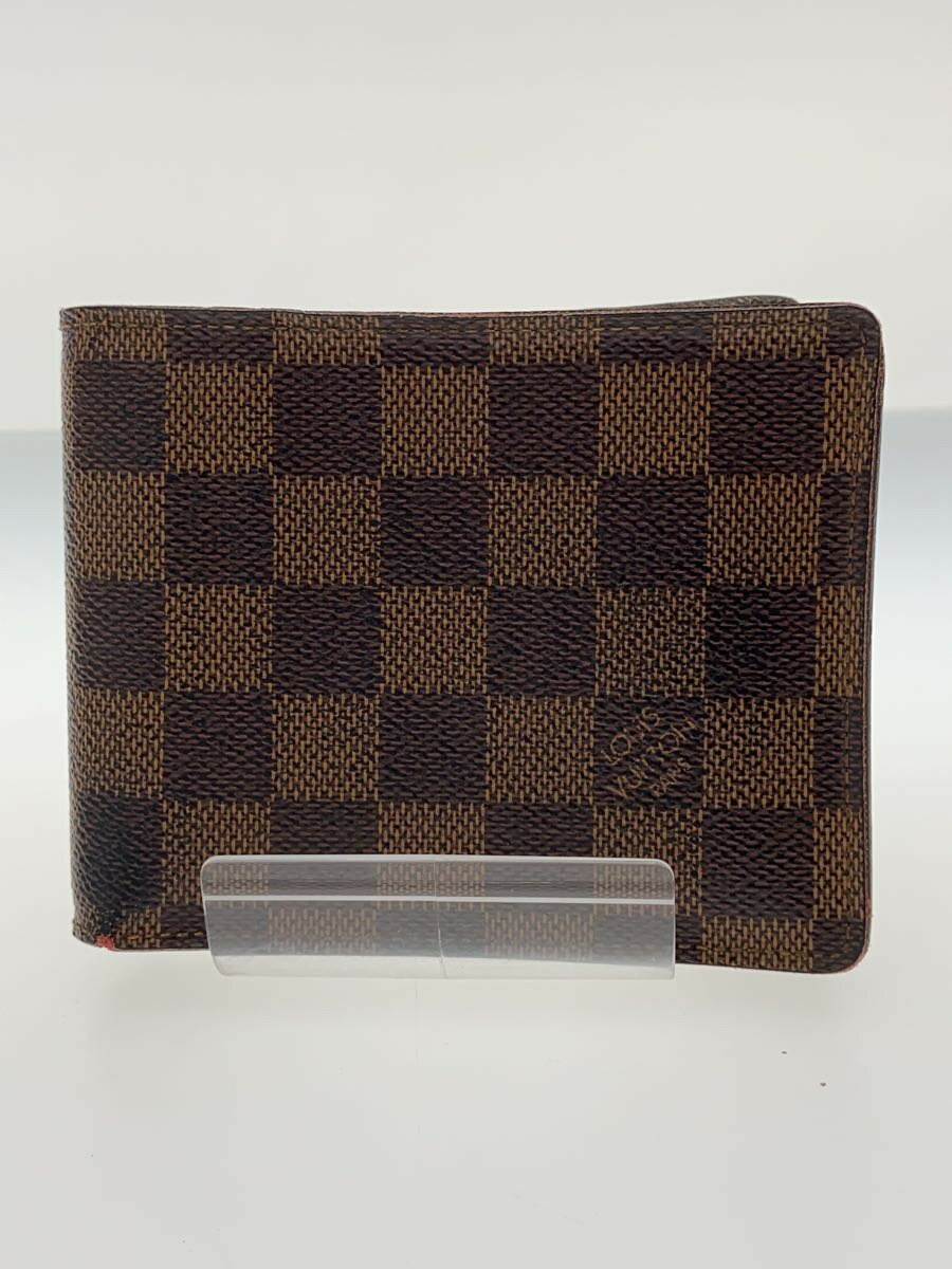 【中古】LOUIS VUITTON◆2つ折り財布/PVC/BRW/メンズ/N60011【服飾雑貨他】