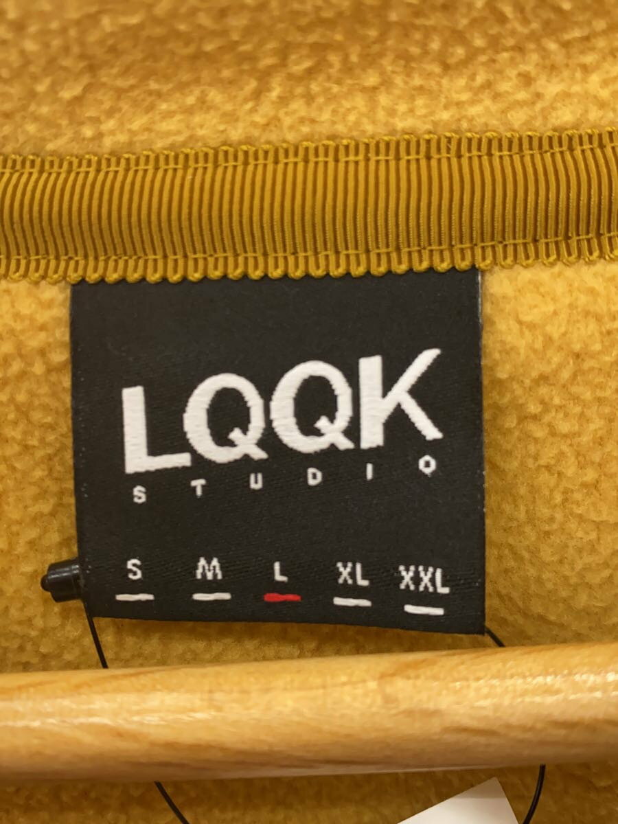 【中古】LQQK STUDIO◆POLAR FLEECE JACKET/L/ポリエステル/BEG/LQA23FL17//【メンズウェア】