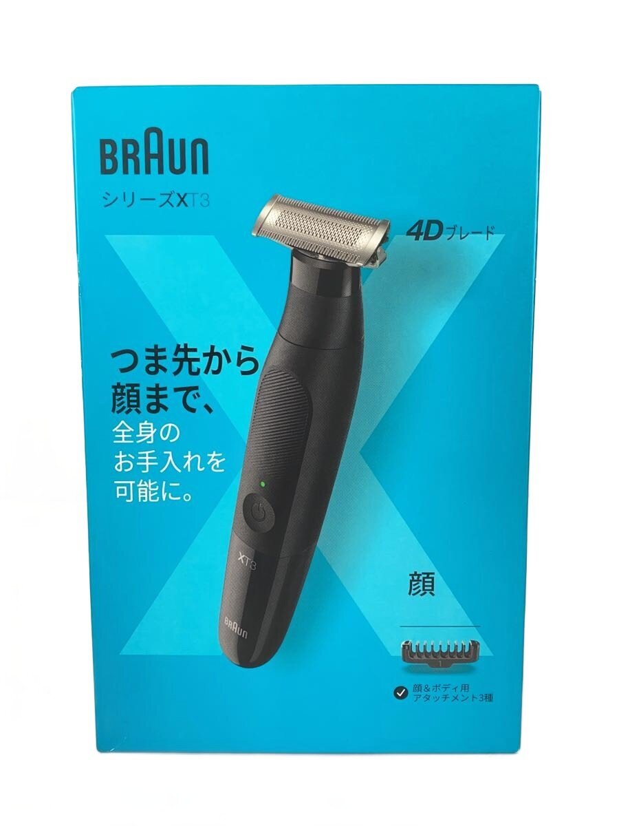 【中古】BRAUN◆ボディ＆フェイスグルーマー/電動シェーバー/XT3【家電・ビジュアル・オーディオ】