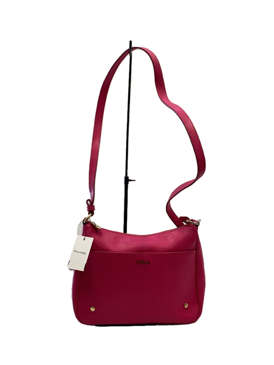 【中古】FURLA◆ショルダーバッグ/--/ピンク【バッグ】