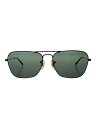 【中古】Ray-Ban◆サングラス/ティアドロップ/メタル/BLK/GRN/メンズ/rb3136【服飾雑貨他】(4)