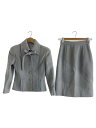 【中古】CHANEL◆セットアップ/36/ウール/BLU/無地/20794【レディースウェア】