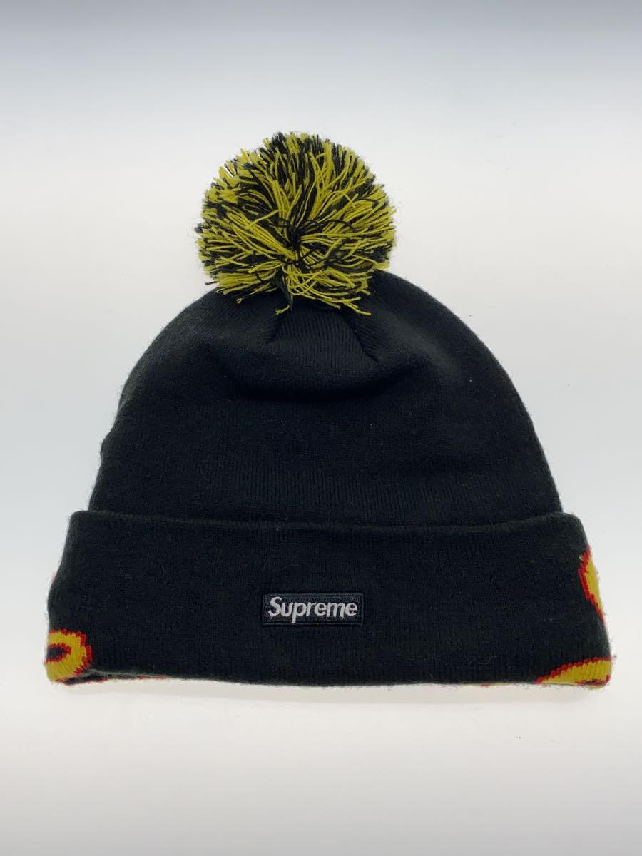 【中古】NEW ERA◆19AW/New Era Script Cuff Beanie/ニットキャップ/FREE/アクリル/ブラック【服飾雑貨他】 2