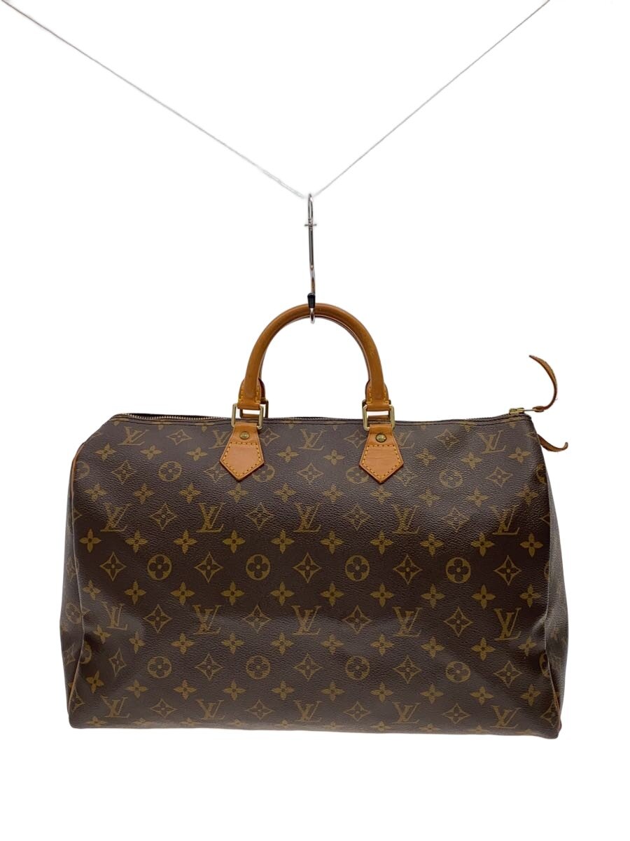 LOUIS VUITTON - 【中古】LOUIS VUITTON◆スピーディ40_モノグラム・キャンバス/PVC/BRW【バッグ】
