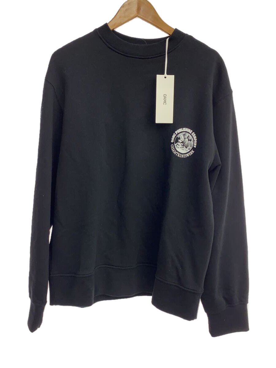 【中古】OAMC(OVER ALL MASTER CLOTH)◆スウェット/XS/コットン/BLK/無地/24E28OAJ27【メンズウェア】