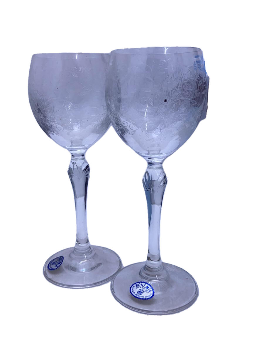 【中古】BOHEMIA Cristal◆グラス/2点セット【キッチン用品】