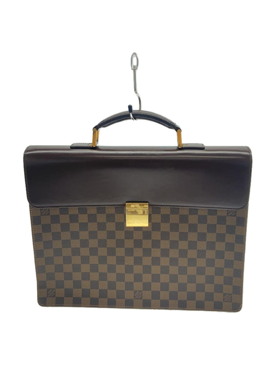 【中古】LOUIS VUITTON◆アルトナPM_ダミエ・エベヌ_BRW/PVC/ブラウン/ルイヴィトン【バッグ】