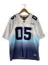 【中古】FUBU◆90s/ゲームシャツ/ナンバリング/汚れ有XXL/ポリエステル/WHT【メンズウェア】