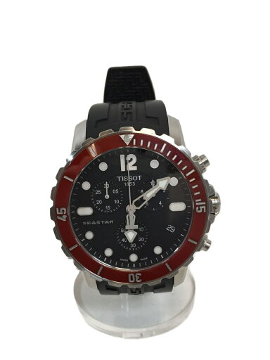【中古】TISSOT◆SEASTAR 1000/クォーツ腕時計/アナログ/ラバー/ブラック/T066.417.17.057.01【服飾雑貨他】 【中古】TISSOT◆SEASTAR 1000/クォーツ腕時計/アナログ/ラバー/ブラック/T066.417.17.057.01【服飾雑貨他】