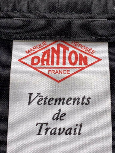【中古】DANTON◆カバーオール/42/ポリエステル/BLK/無地/DT-A0305PCP【メンズウェア】