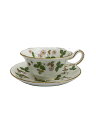 【中古】WEDGWOOD◆カップ&ソーサー/2点セット/WHT/ワイルドストロベリー【キッチン用品】