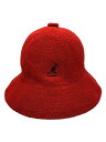 【中古】A BATHING APE◆バケットハット/M/アクリル/RED/メンズ【服飾雑貨他】