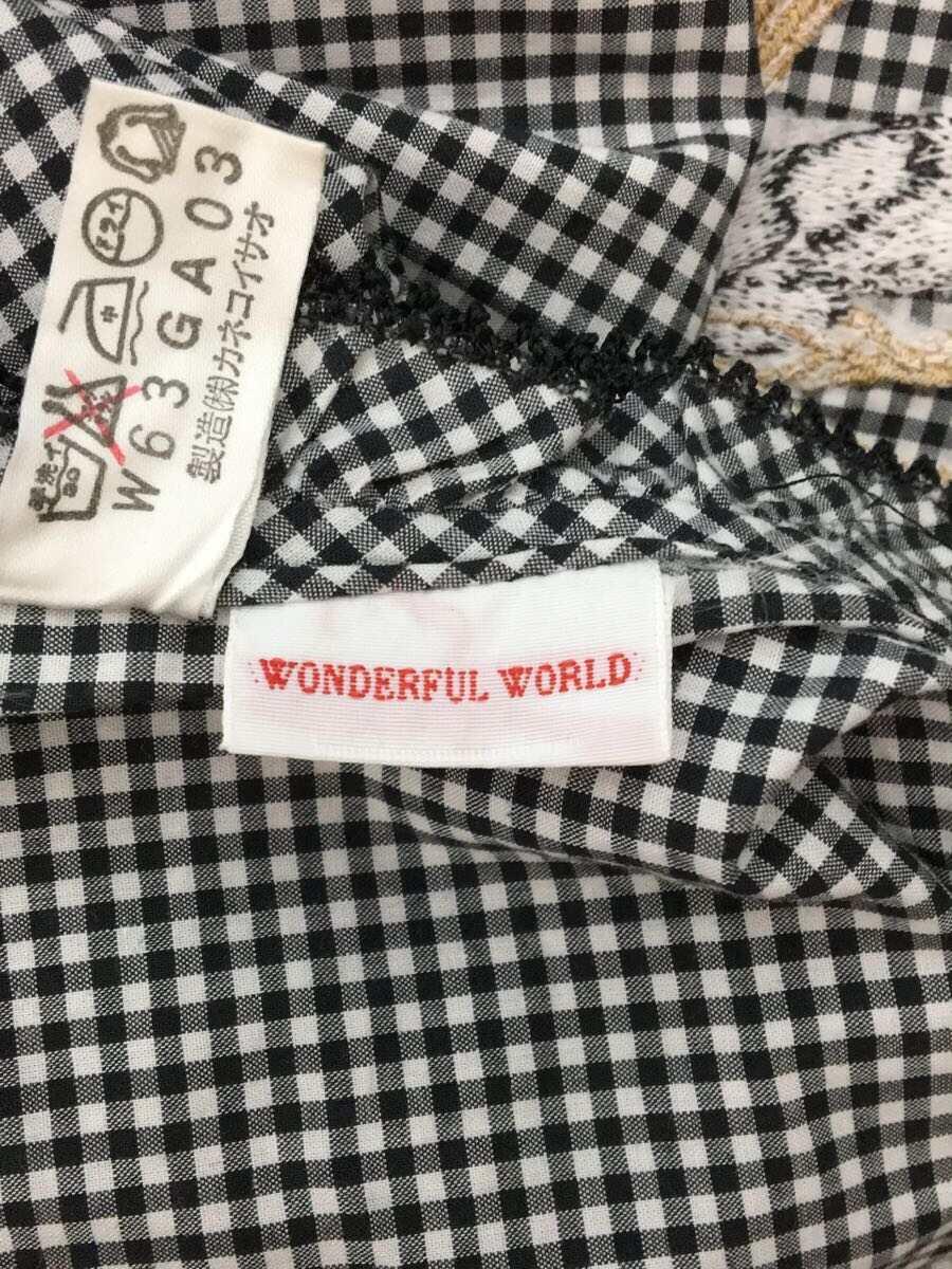 【中古】WONDERFUL WORLD◆スカーフ/コットン/GRY/ギンガムCK/レディース【服飾雑貨他】 3