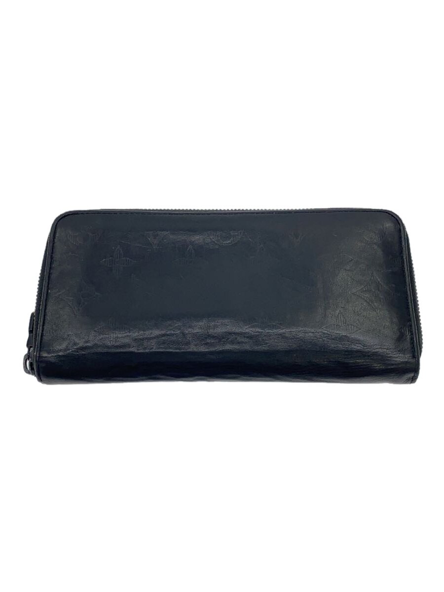 【中古】LOUIS VUITTON◆ジッピー・ウォレット・ヴェルティカル_モノグラム・シャドウ_BLK/牛革/BLK/メンズ【服飾雑貨他】