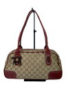 【中古】GUCCI◆ショルダーバッグ_GGプラス/201447/GG/シェリーリボン/ハンドバッグ/キャンバス【バッグ】