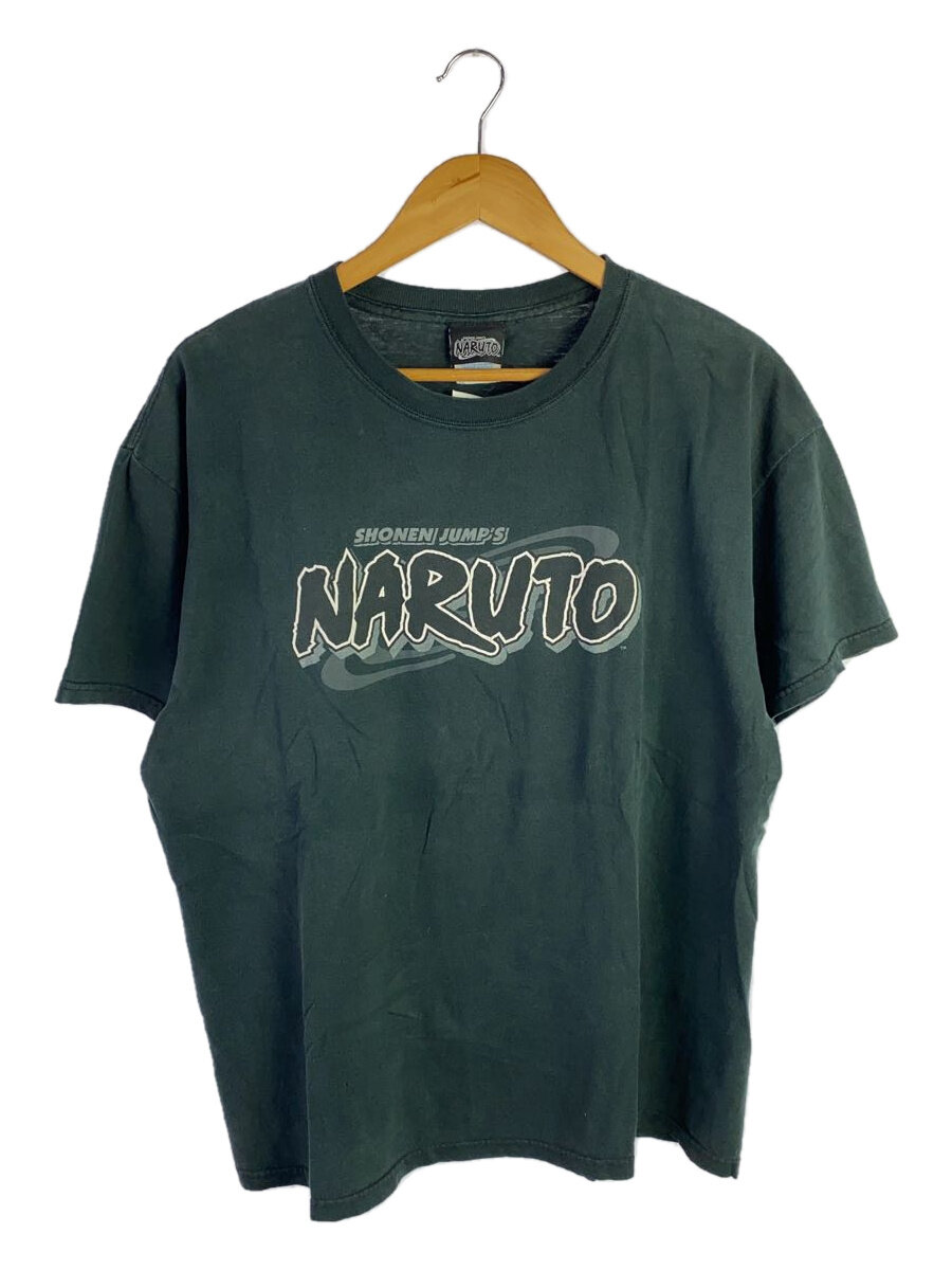 【中古】00s/NARUTO/Tシャツ/L/コットン/ブラック【メンズウェア】