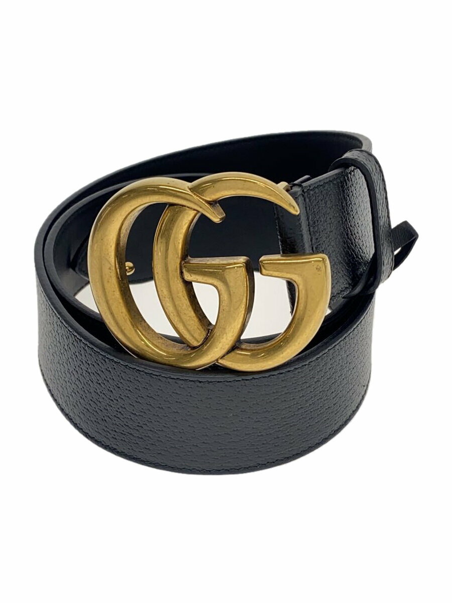 【中古】GUCCI◆ベルト/レザー/ブラック/メンズ/406831【服飾雑貨他】