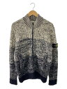 【中古】STONE ISLAND◆ジップアップ/ニット・セーター(厚手)/M/ウール/GRY/6715557C6//【メンズウェア】(4)