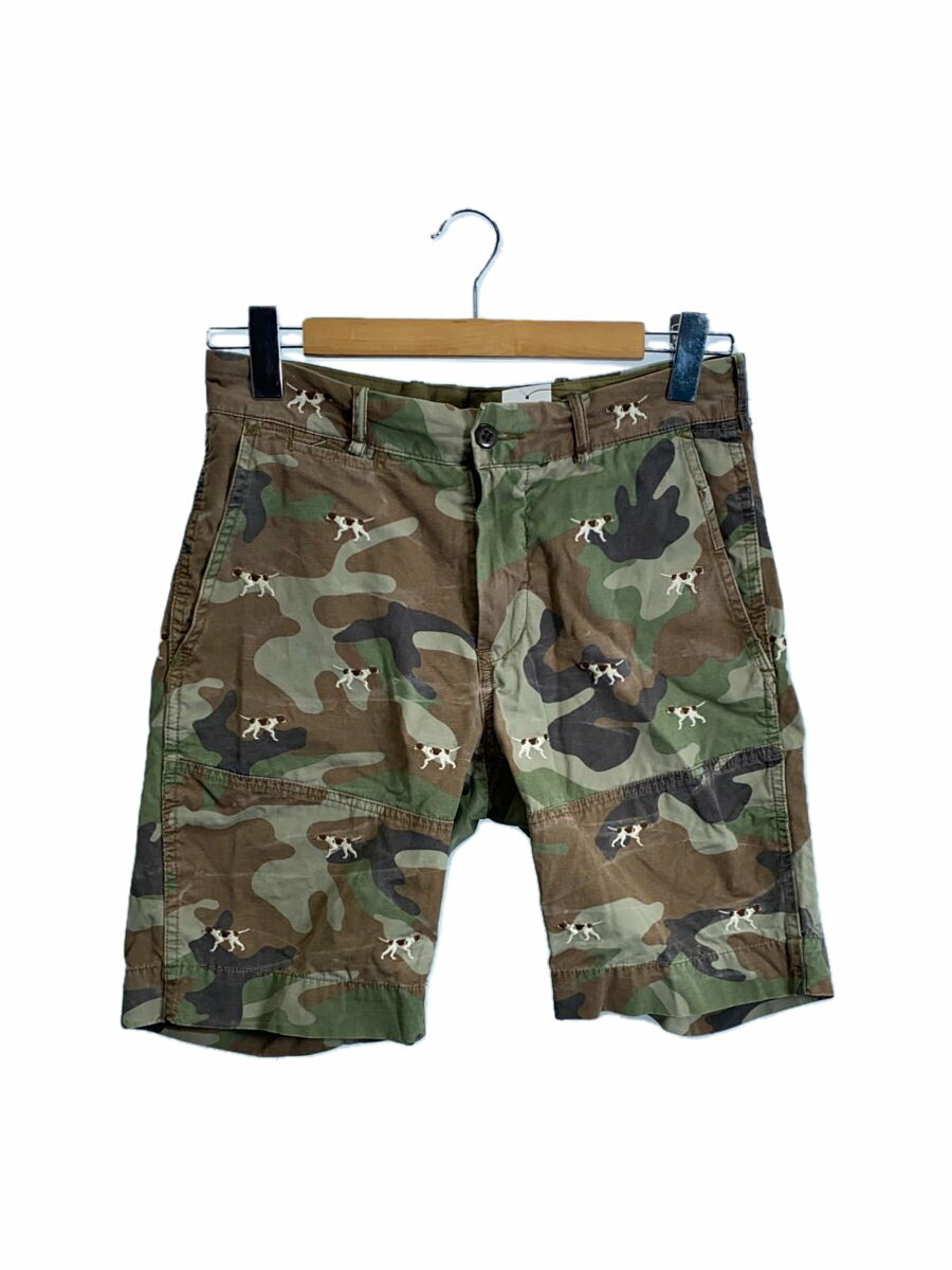 【中古】POLO RALPH LAUREN◆ショートパンツ/30/コットン/GRN/カモフラ【メンズウェア】