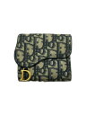 【中古】Christian Dior◆3つ折り財布/--/NVY/レディース/43-MA-1129【服飾雑貨他】