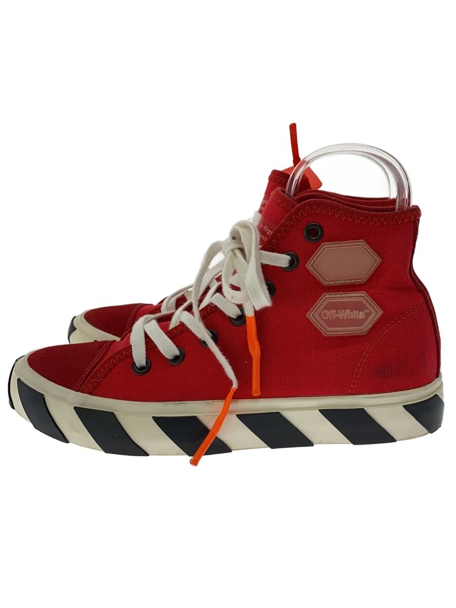 Rakuten - 【中古】OFF-WHITE◆ハイカットスニーカー/40/RED/キャンバス//【シューズ】
