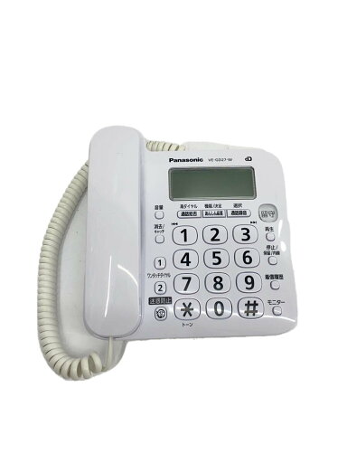 【中古】Panasonic◆電話機 VE-GD27DW-W【家電・ビジュアル・オーディオ】 【中古】Panasonic◆電話機 VE-GD27DW-W【家電・ビジュアル・オーディオ】