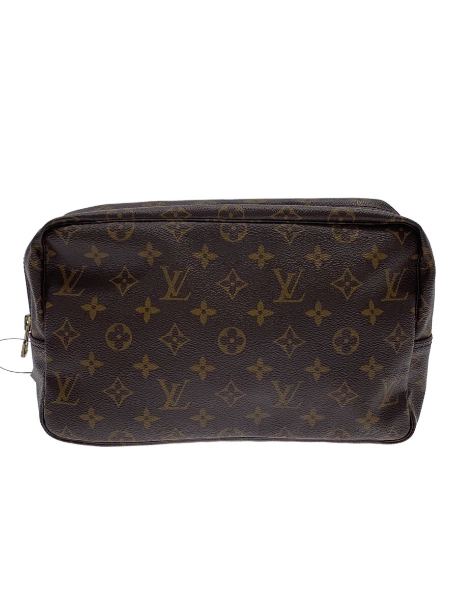 【中古】LOUIS VUITTON◆トゥルース・トワレット28_モノグラム・キャンバス/PVC/BRW//【バッグ】