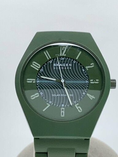 【中古】SKAGEN◆ソーラー腕時計/アナログ/--/GRN/GRN/SKW6811//【服飾雑貨他】 【中古】SKAGEN◆ソーラー腕時計/アナログ/--/GRN/GRN/SKW6811//【服飾雑貨他】