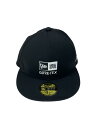 NEW ERA◆キャップ/7 1/4/ゴアテックス/BLK/メンズ/209920