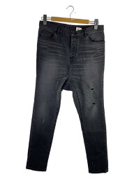 【中古】ato◆STRETCH DAMAGED DENIM SARROUEL PANTS/46/コットン/グレー/AM23C-P02/【メンズウェア】