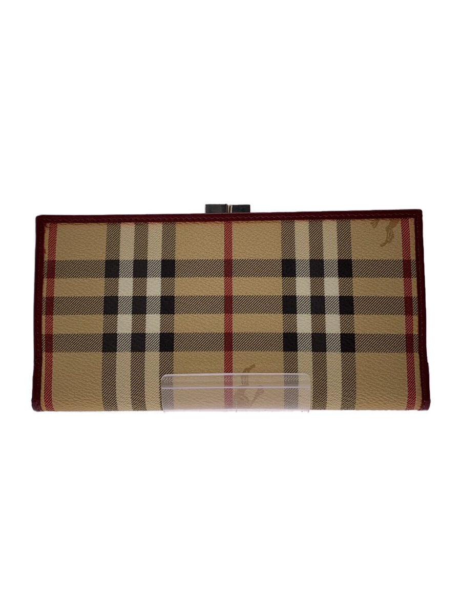 【中古】BURBERRY LONDON◆長財布/PVC/BRD/レディース//【服飾雑貨他】
