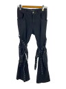 【中古】REFLEM◆ボンテージパンツ/ボトム/M/コットン/BLK/4031600800【メンズウェア】