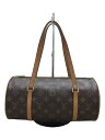 【中古】LOUIS VUITTON◆2)パピヨン30_モノグラム・キャンバス_BRW/PVC/ブラウン/M51385【バッグ】