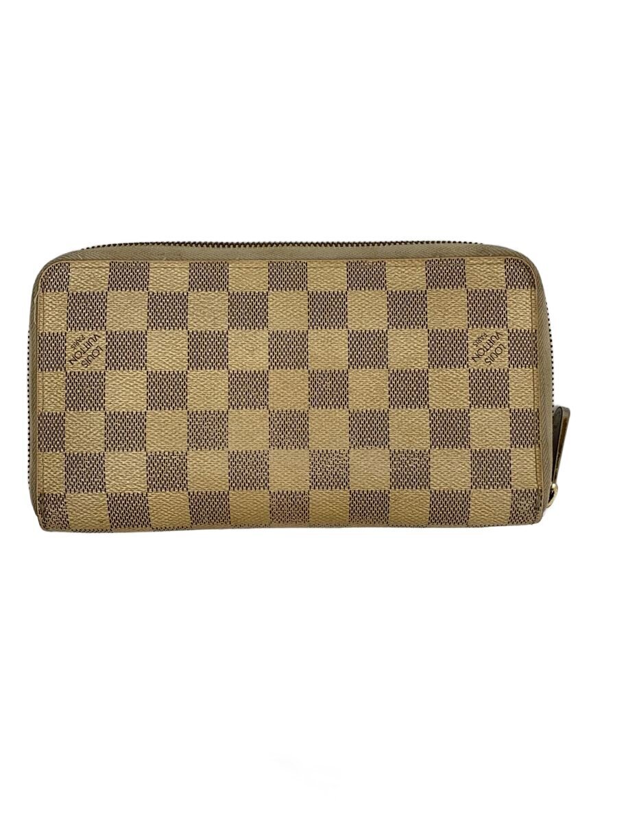 【中古】LOUIS VUITTON◆ジッピー・オーガナイザー_ダミエ・アズール/PVC/WHT/総柄/レディース【服飾雑貨他】