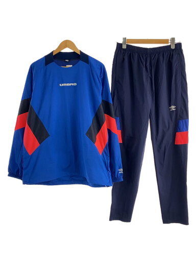 【中古】UMBRO◆ラインドクロストップ パンツ/z上下セット/--/ポリエステル/BLU【メンズウェア】 【中古】UMBRO◆ラインドクロストップ パンツ/z上下セット/--/ポリエステル/BLU【メンズウェア】